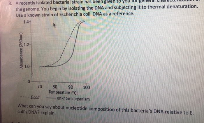Solved A recently isolated bacterial strain has been given | Chegg.com