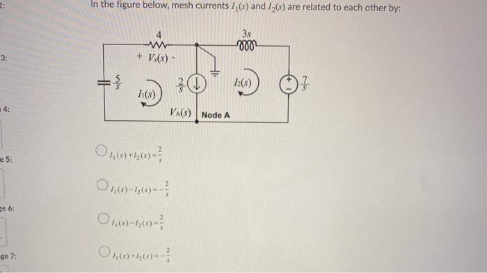 Solved In the figure below, to find the voltage Vx(s) using | Chegg.com