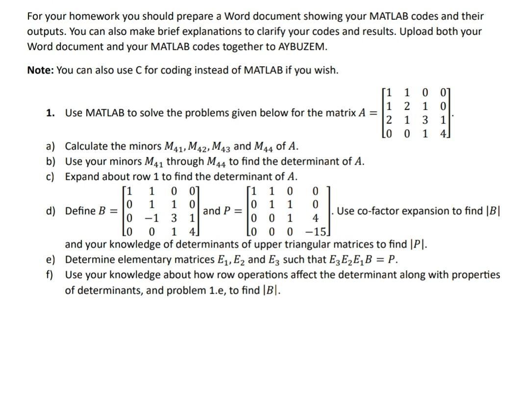 Solved For your homework you should prepare a Word document | Chegg.com