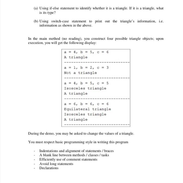 Solved Given three integers a, b and c. These 3 integers can | Chegg.com