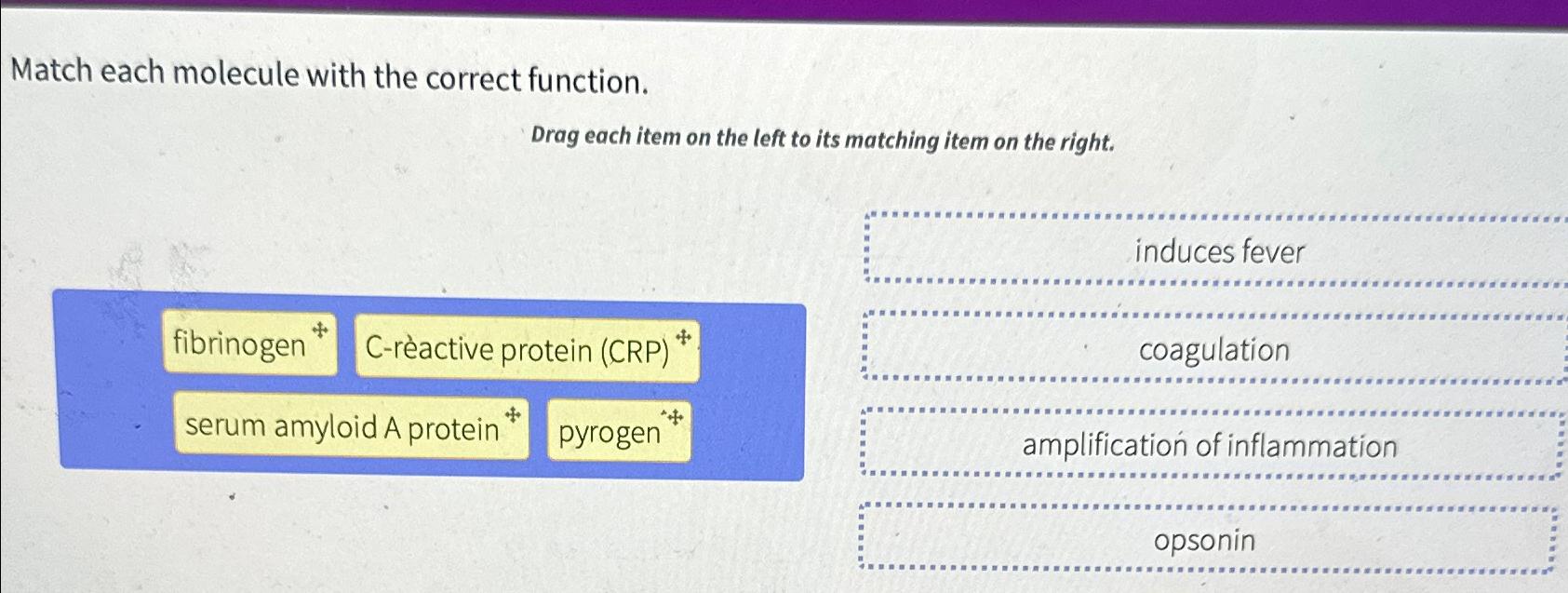 Solved Match each molecule with the correct | Chegg.com