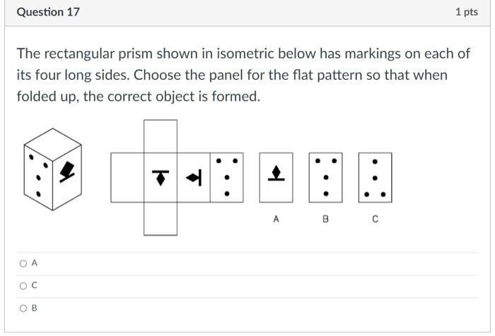 Solved The rectangular prism shown in isometric below has | Chegg.com