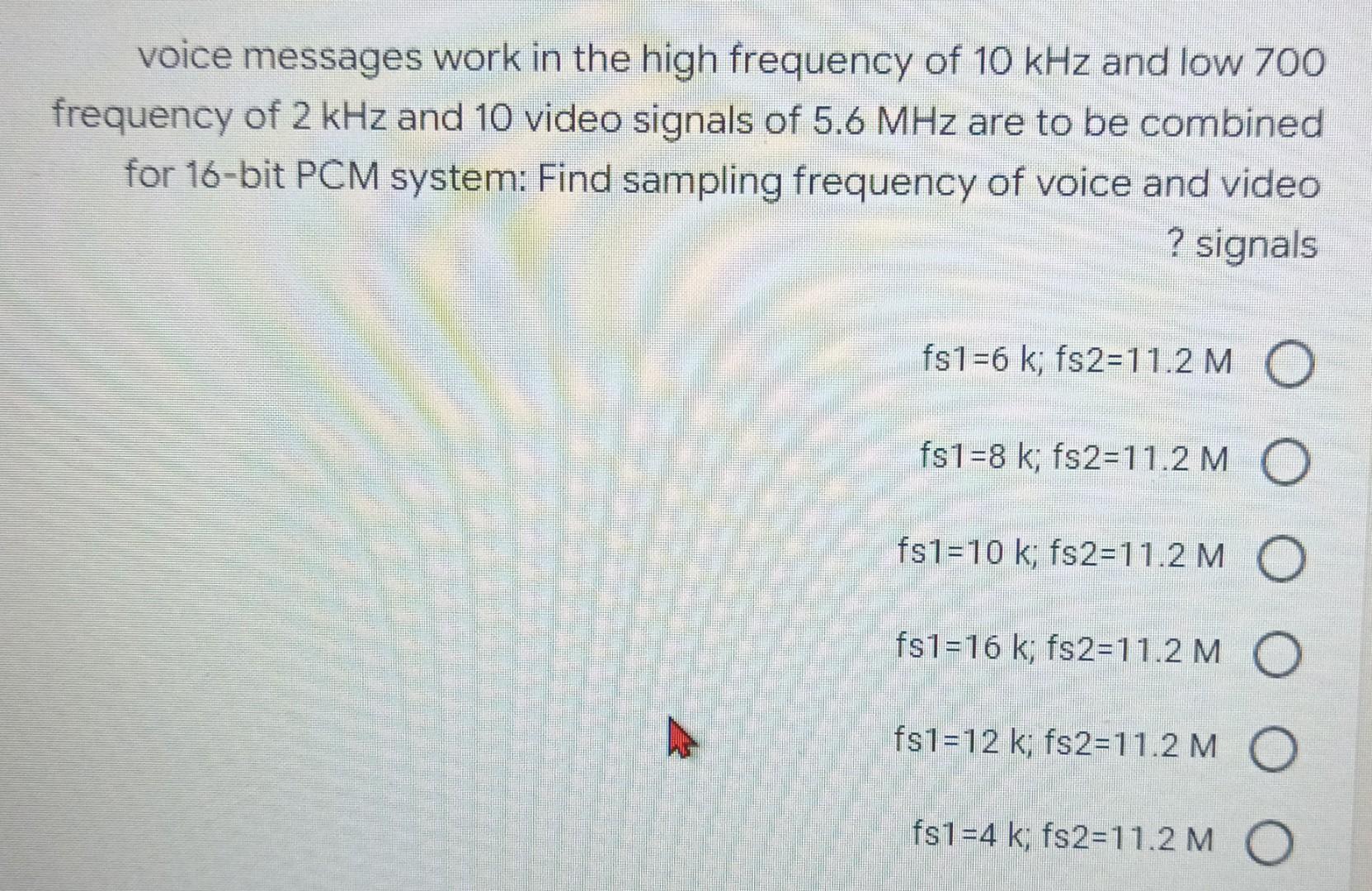 Solved voice messages work in the high frequency of 10 kHz | Chegg.com