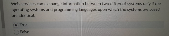 Solved Web services can exchange information between two | Chegg.com