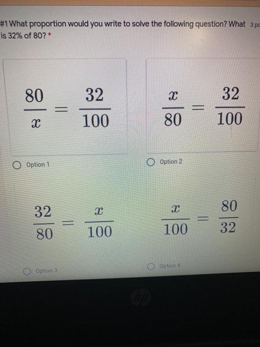 Solved what porportion would you write to solve the | Chegg.com