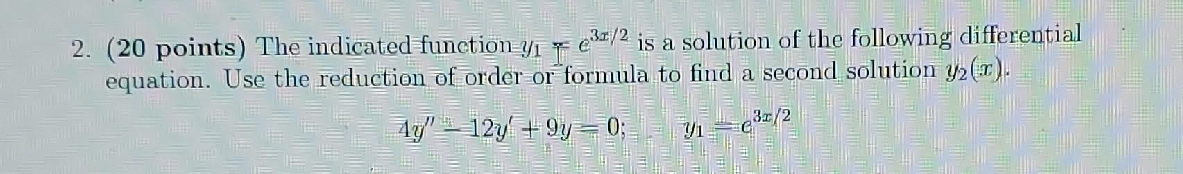 Solved This is a Sample Exam for Diff Eq. I dont understand | Chegg.com