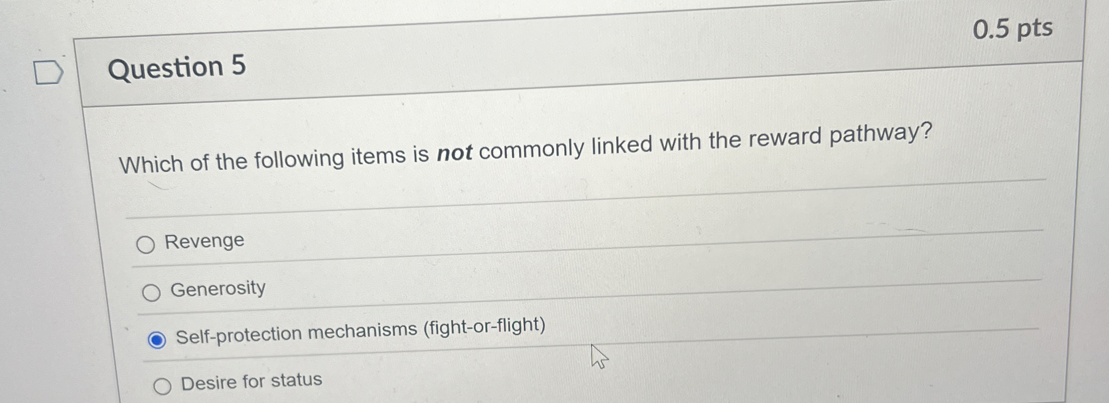 Solved Question 50.5 ﻿ptsWhich of the following items is not | Chegg.com
