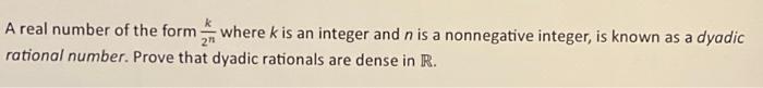Solved k A real number of the form where k is an integer and | Chegg.com