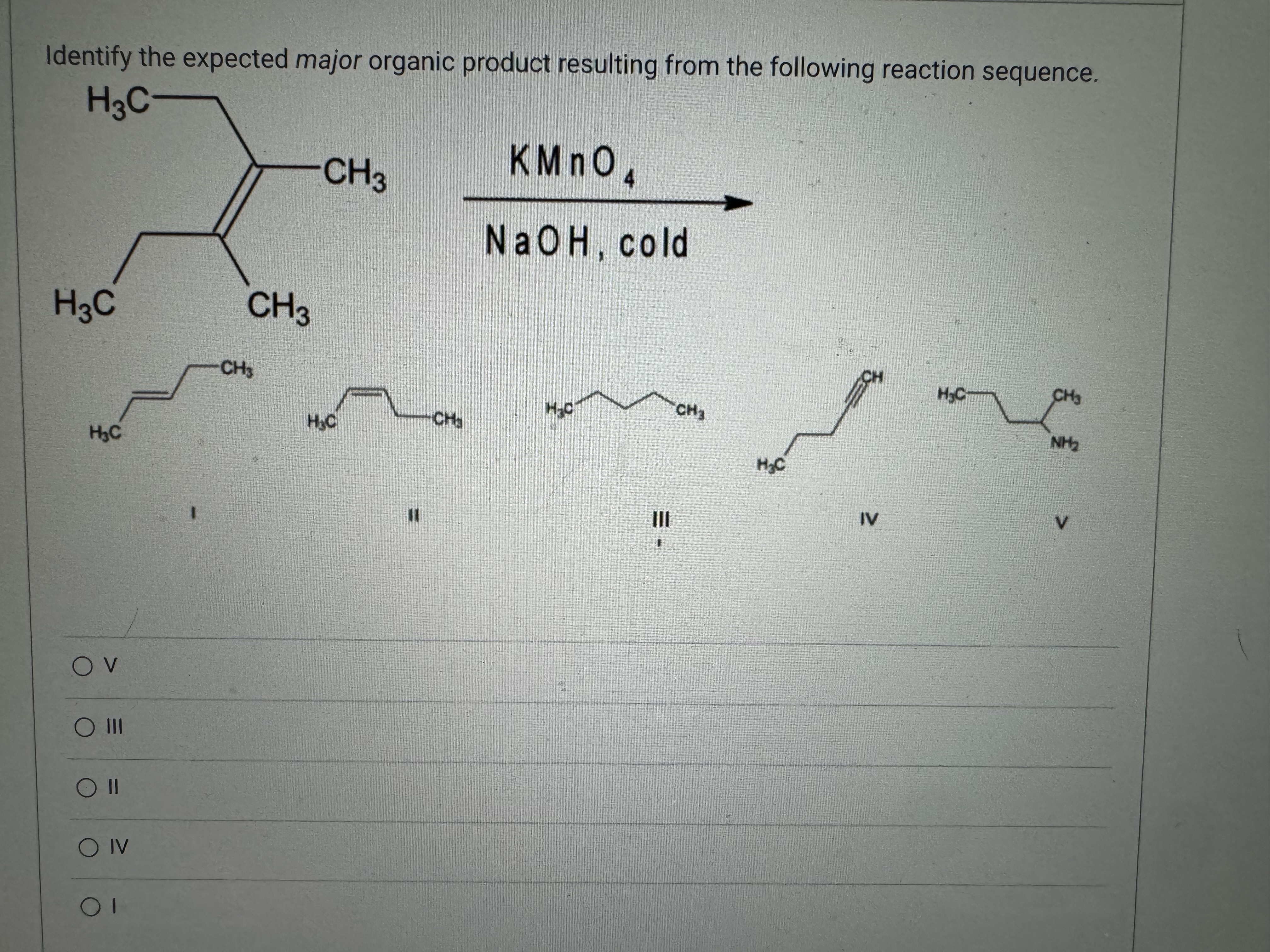Solved Identify the expected major organic product resulting | Chegg.com