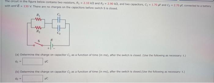Solved The circuit in the figure below contains two | Chegg.com