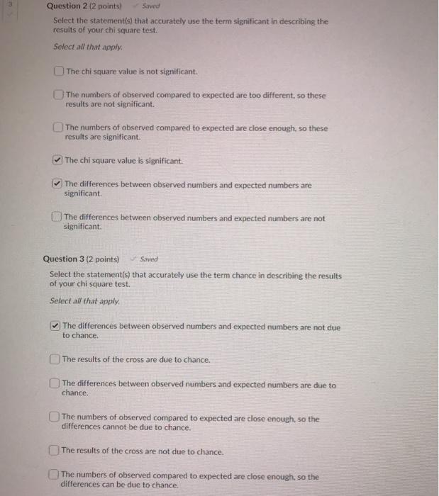 Solved Question 2 (2 points Sived Select the statement(s) | Chegg.com