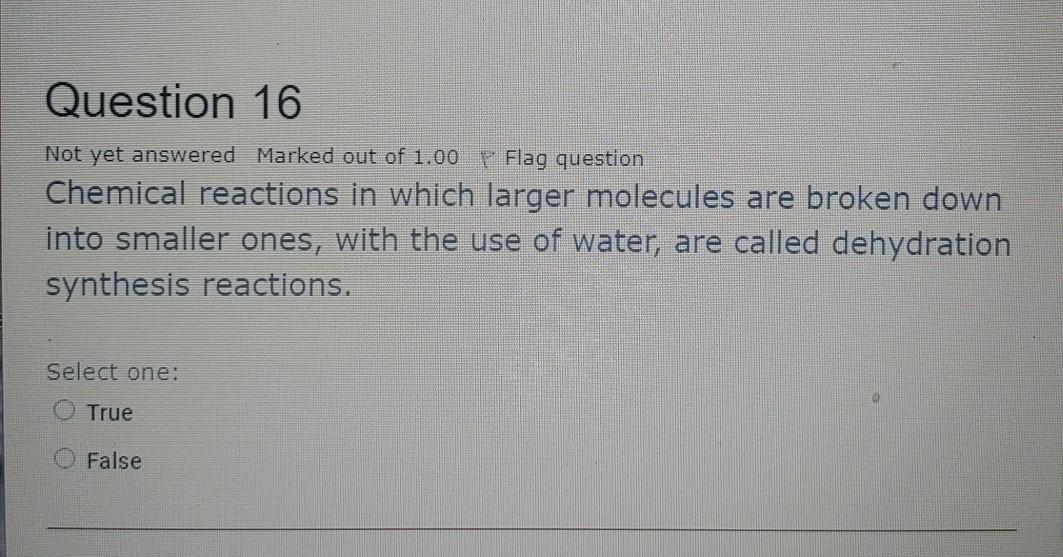 Solved Chemical Reactions In Which Larger Molecules Are Chegg