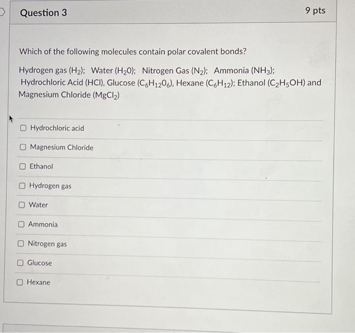 Solved 1. Which Of The Following Monomers And Polymers Are | Chegg.com