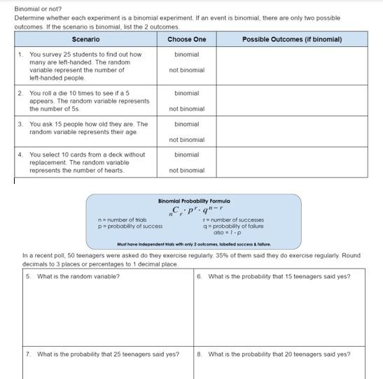 binomial experiment practice problems