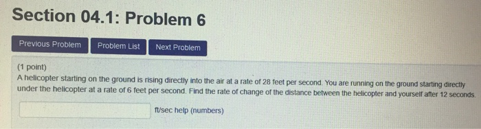Solved Section 04.1: Problem 5 Previous Problem Problem List | Chegg.com