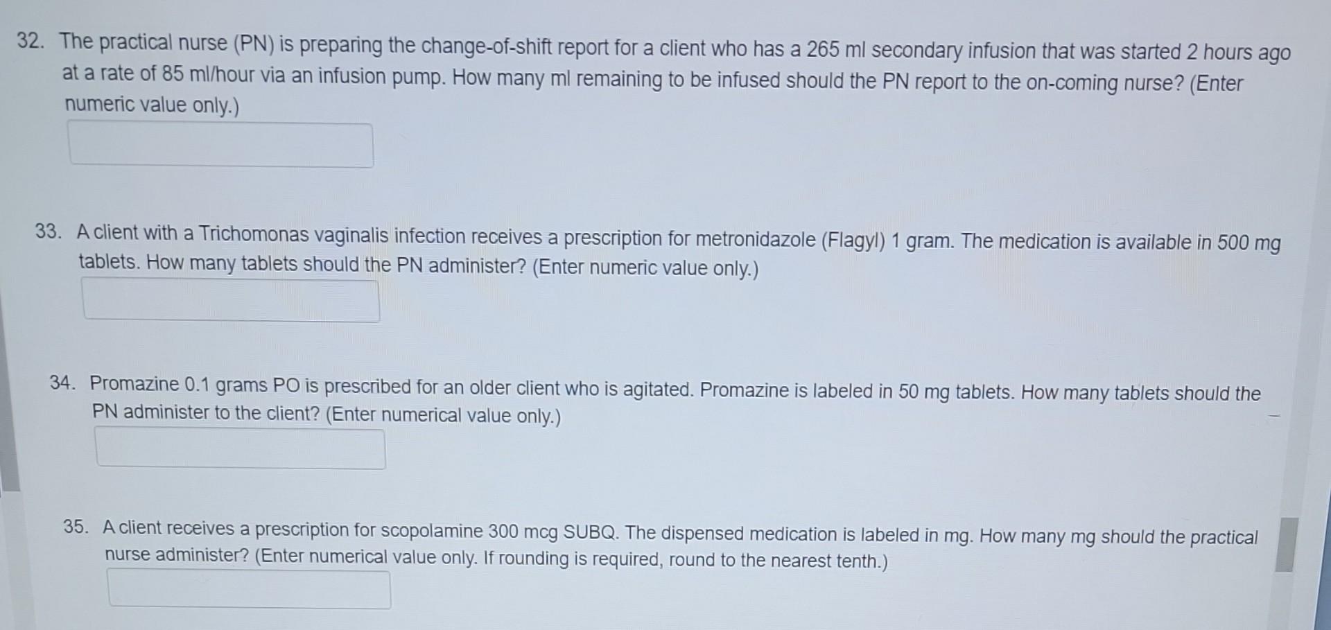 Solved The Practical Nurse (PN) Is Preparing The | Chegg.com