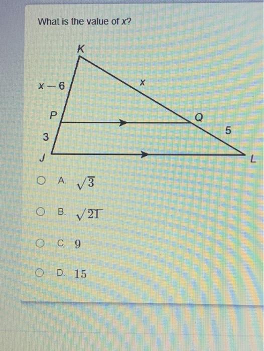 Solved What Is The Value Of X K H X 6 R Q 5 3 Dete J L O Chegg Com