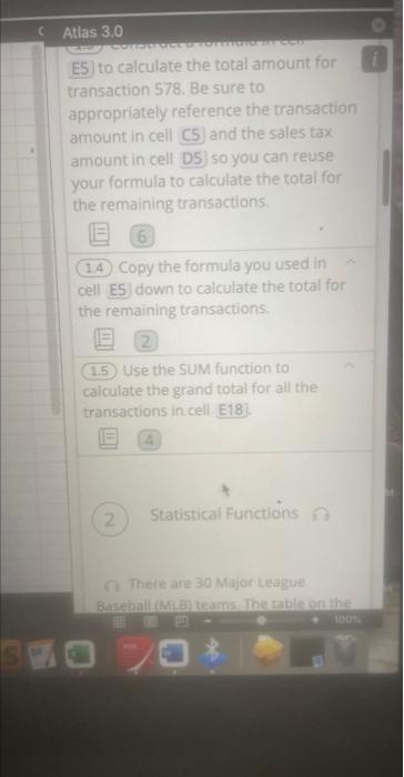 Solved Sales Tax RateE5) to calculate the total amount for | Chegg.com