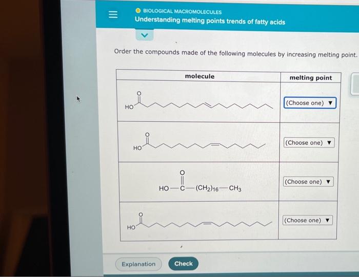 BIOLOGICAL MACROMOLECULES Understanding melting
