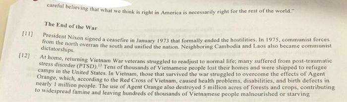 Introduction to the Vietnam War By USHistory.org 2016 | Chegg.com