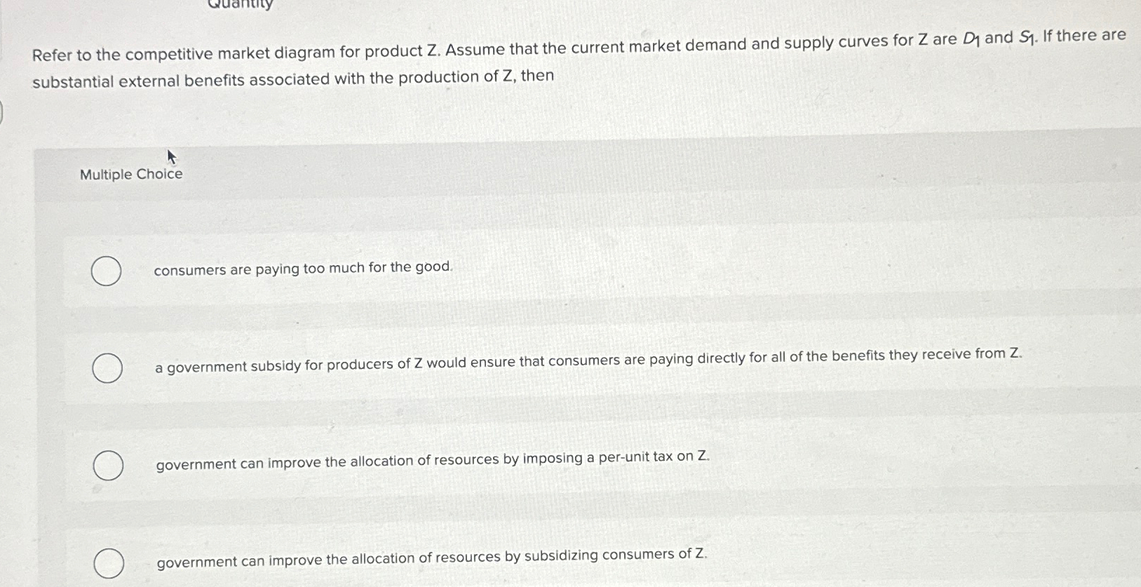 Solved Refer to the competitive market diagram for product | Chegg.com