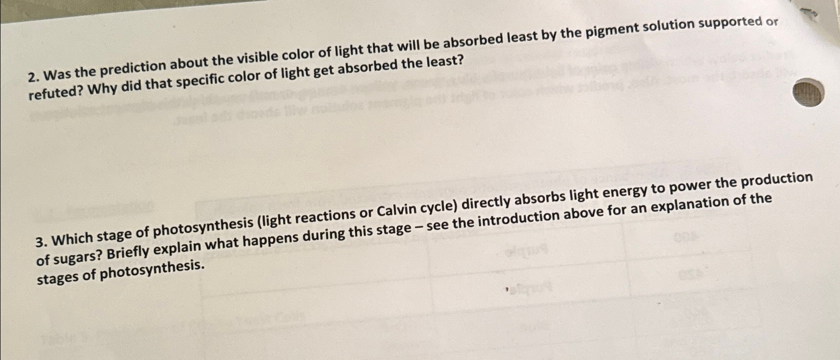Solved Was the prediction about the visible color of light | Chegg.com