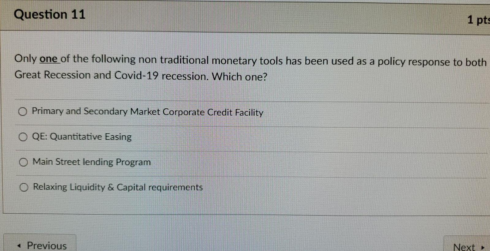 Solved Question 11 1 pts Only one of the following non | Chegg.com