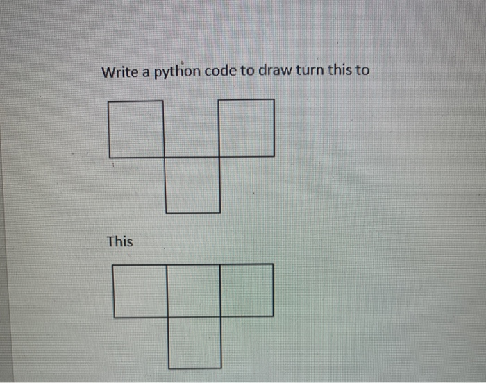 Solved Write a python code to draw turn this to This 1 1 | Chegg.com
