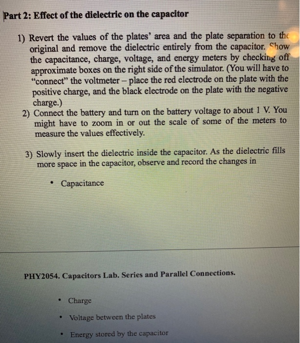 Solved pls use the lab stimulator phET capacitor lab (2.02)