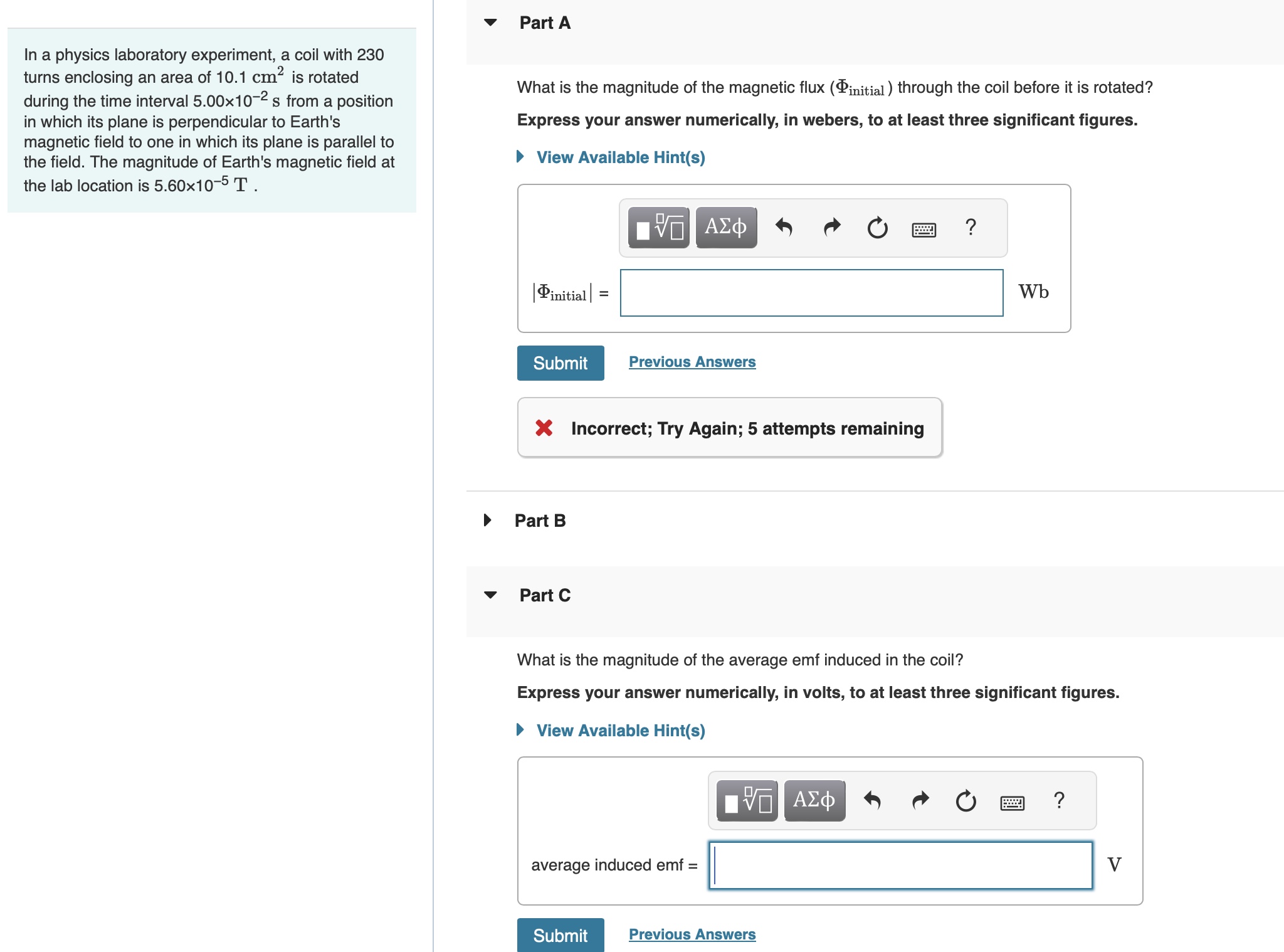 Solved i need help understanding the math Part AIn a physics | Chegg.com