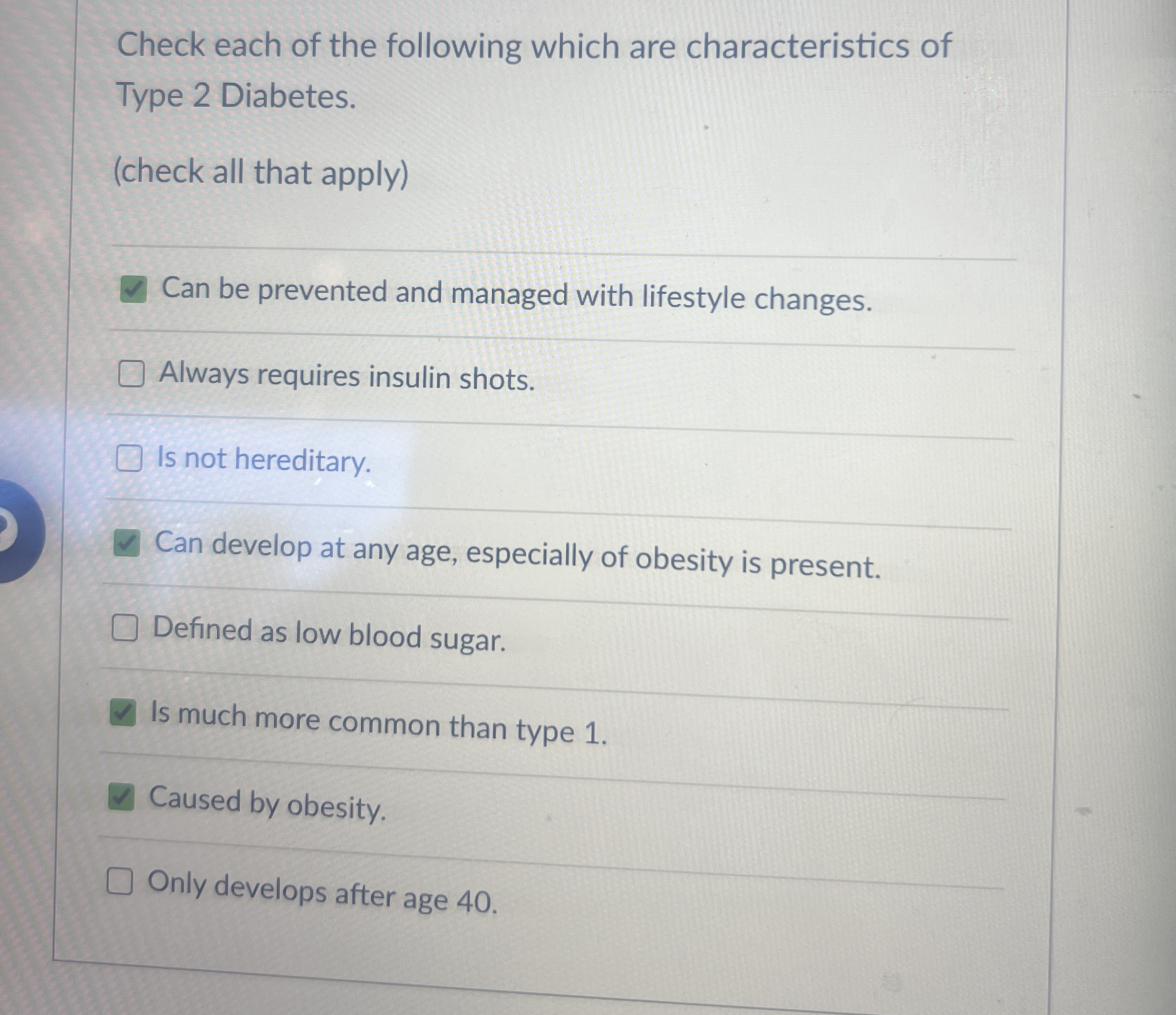 Solved Check each of the following which are characteristics | Chegg.com