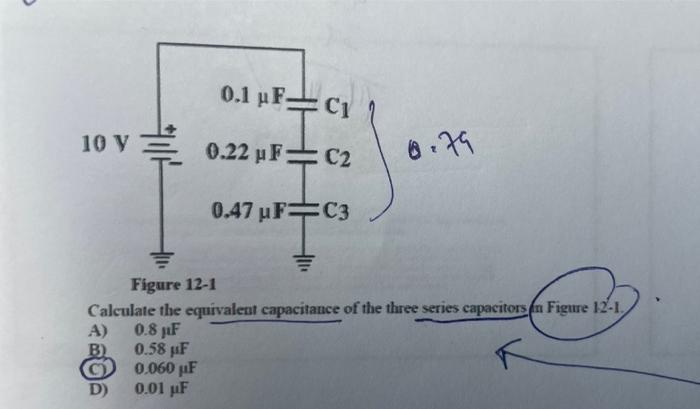 Solved Calculate The Equivalent Capacitance Of The Three | Chegg.com