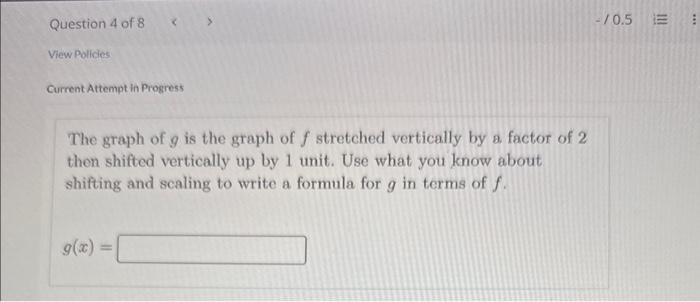 Solved The graph in the figure is a horizontal and/or | Chegg.com