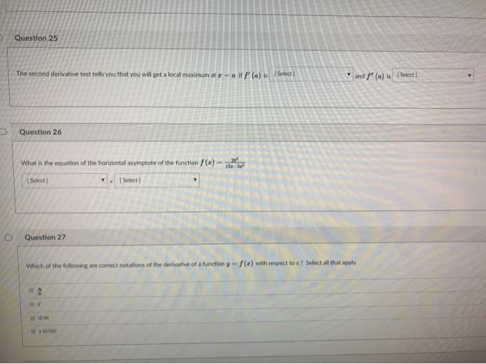 Solved Please use Calc 1 methods to solve these problems | Chegg.com