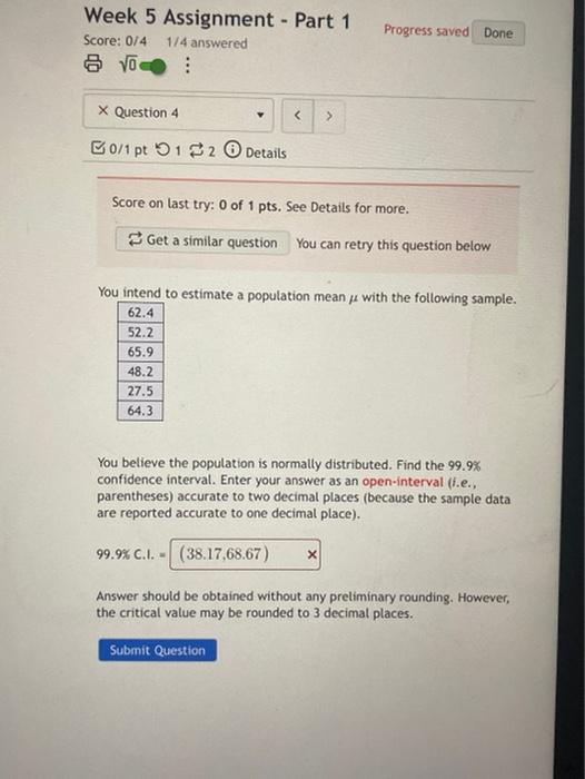 Solved Week 5 Assignment - Part 1 Due Monday by 9:59pm | Chegg.com