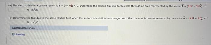 Solved (a) The electric field in a certain region is Ē - | Chegg.com