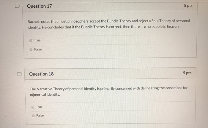 Solved D Question 17 5 pts Rachels notes that most | Chegg.com