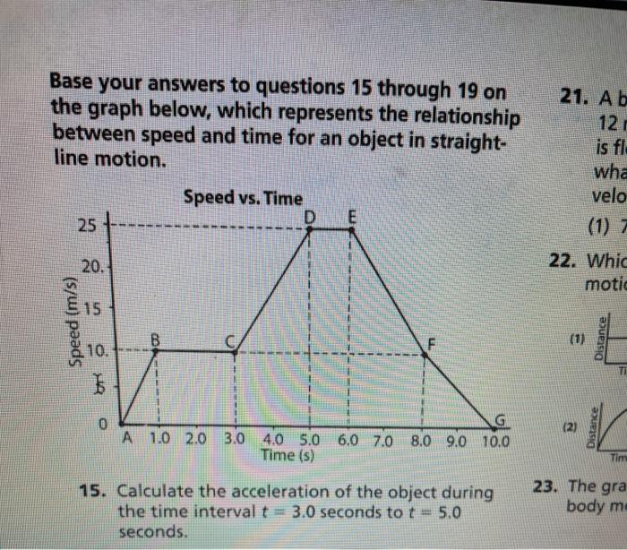 Solved Base your answers to questions 15 through 19 on the | Chegg.com