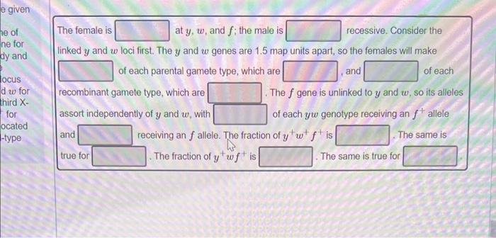 In Drosophila The Map Positions Of Genes Are Given Chegg Com   Image