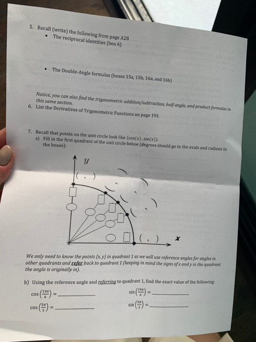precalculus review worksheet for mac 2311 solution
