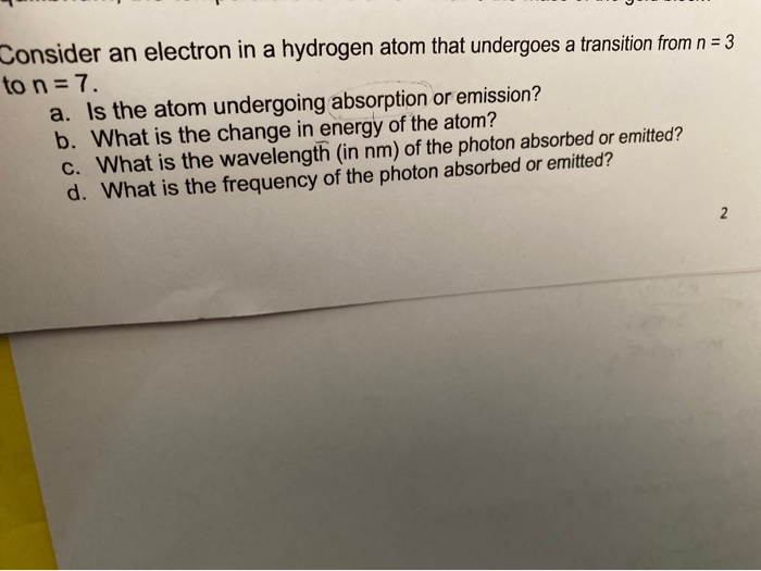 Solved Consider an electron in a hydrogen atom that | Chegg.com