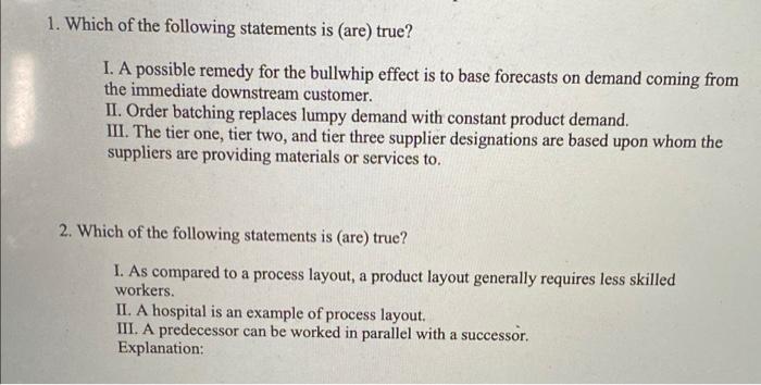 Solved answer questions 1 and 2 and explain why you chose | Chegg.com