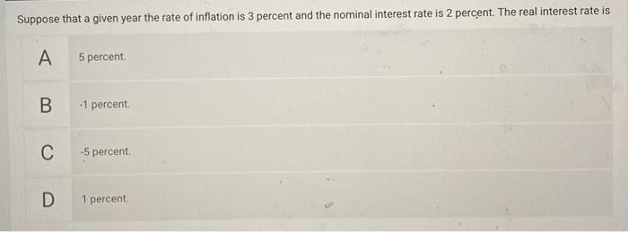 Solved The unemployment rate A increases only if real GDP is | Chegg.com