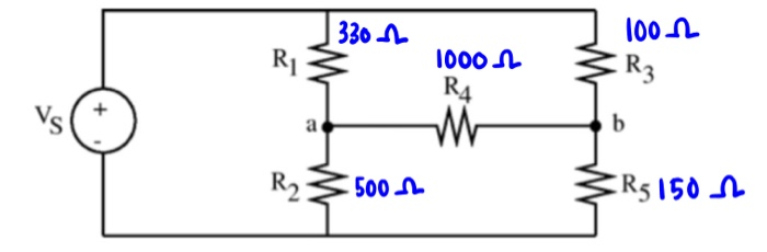 Solved Find Voltage Drop From A To B. Calculate Their | Chegg.com