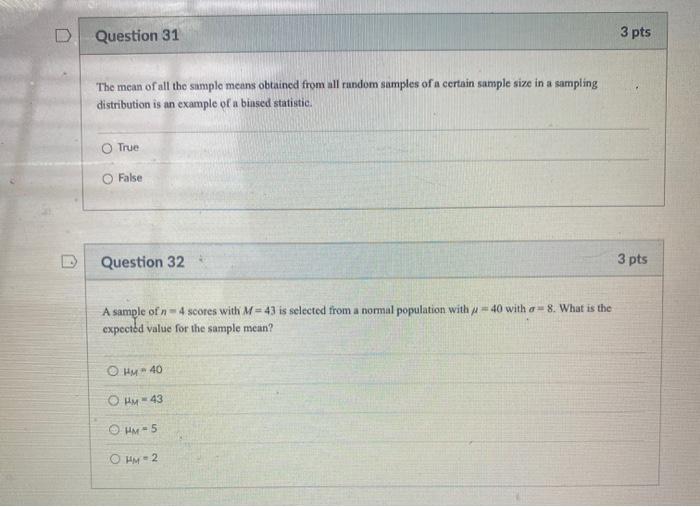 solved-d-question-31-3-pts-the-mean-of-all-the-sample-means-chegg