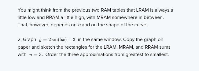 You might think from the previous two RAM tables that | Chegg.com