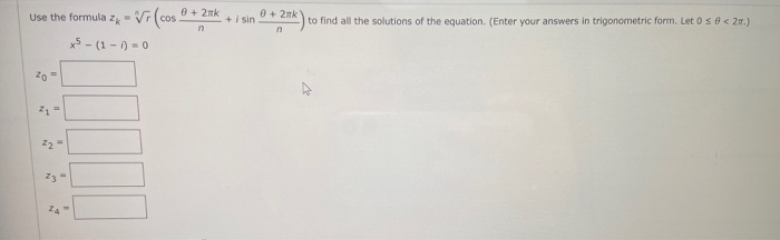 Solved + 2k + i sin + 2k) to find all the solutions of the | Chegg.com