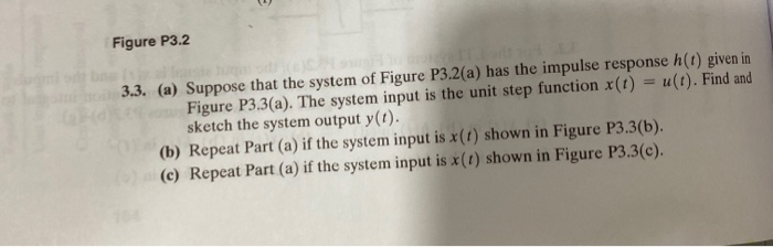 Solved Figure P3.2 3.3. (a) Suppose that the system of | Chegg.com