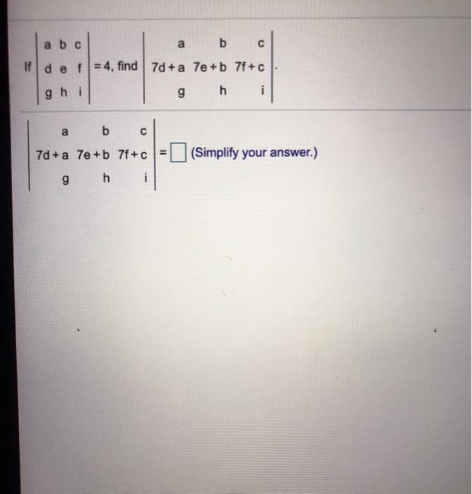 Solved Abo A B С If D E F 4 Find 7d A 7e B7f C Ghi G H