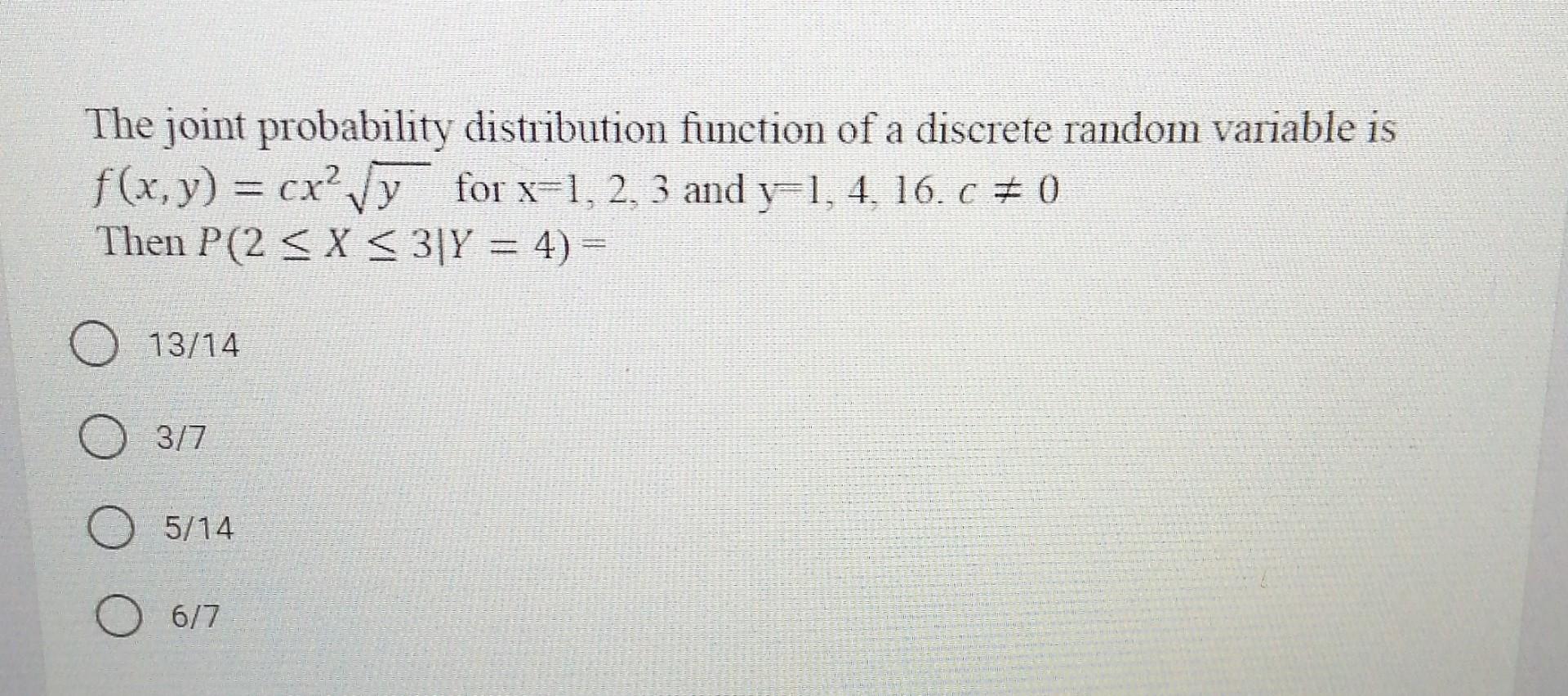 Solved The joint probability distribution function of a | Chegg.com